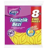 Parex %30 Mikrofiber Sarı Temizlik Bezi 8 Adet