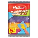 Poliner Mikrofiber Temizlik Bezi 40x40 cm 5'li 5 Adet