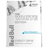 Red Bull Energy Drink White Edition Kokos Blaubeere 4x0,25l