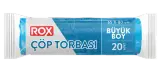 Rox Çöp Torbası Büyük Boy 65 x 80 cm 20'li