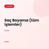 Saç Boyama (tüm işlemler) İzmir · teklif aralığı