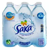 Saka Doğal Mineralli Su 6x1 L