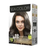 Sea Color Saç Boyası Seti 7.1 Küllü Kumral 1 Adet
