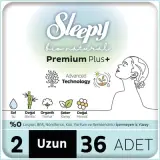 Sleepy Bio Natural Premium Plus Uzun Hijyenik Ped 36 Adet