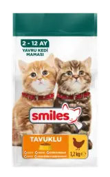 Smiles Tavuklu Yavru Kedi Maması 1,2 Kg