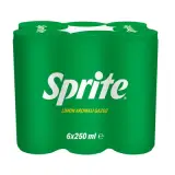 Sprite Gazoz 6x250 ml