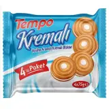 Tempo Vanilya Kremalı Bisküvi 4'lü 300 g