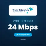Türk Telekom Evde İnternet 24 Mbps 18 ay taahhütlü