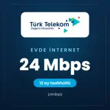 Türk Telekom Evde İnternet 24 Mbps 12 ay taahhütlü