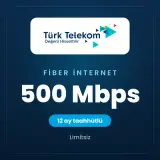 Türk Telekom Evde İnternet 500 Mbps 12 ay taahhütlü