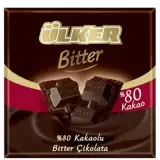 Ülker Bitter Kare Çikolata %80 Kakaolu 60 g