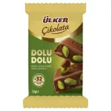 Ülker Dolu Dolu Antep Fıstıklı Sütlü Çikolata 77 g