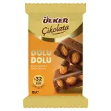 Ülker Dolu Dolu Bademli Sütlü Çikolata 80 g