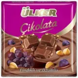 Ülker Fındıklı Üzümlü Bol Sütlü Çikolata 60 g