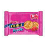 Ülker Rondo Bisküvi Kremalı Çilekli 8'li 488 g