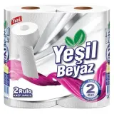 Yeşil Beyaz Kağıt Havlu 2'li 2 Adet