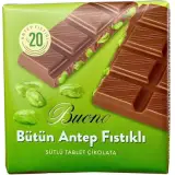 Buono Sütlü Bütün Antep Fıstıklı Çikolata 80 g