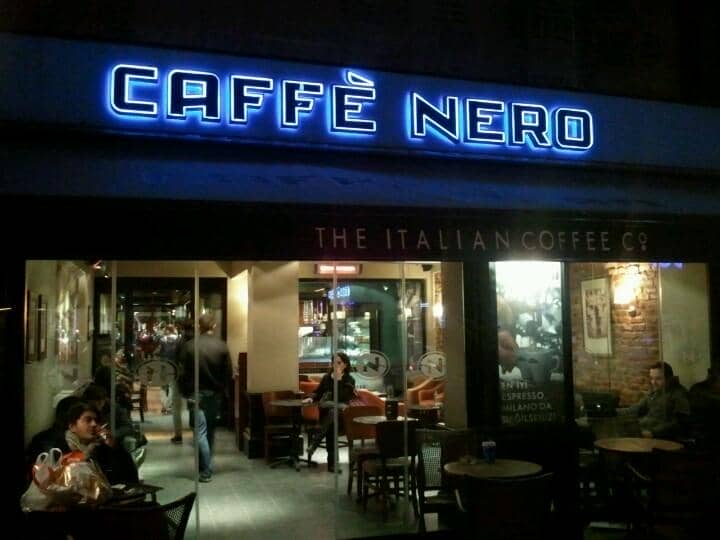 Caffe Nero Menü Fiyatları menü