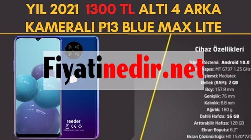 reeder p13 blue max fiyati
