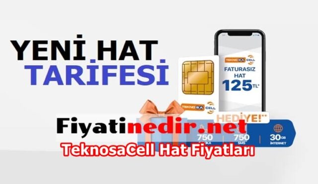 TeknosaCell Hat Fiyatları