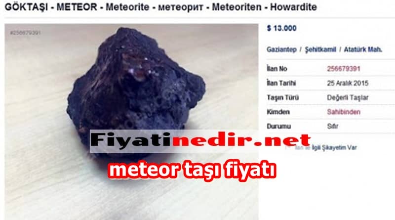 meteor taşı fiyatı