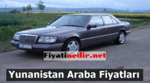 Yunanistan Araba Fiyatları
