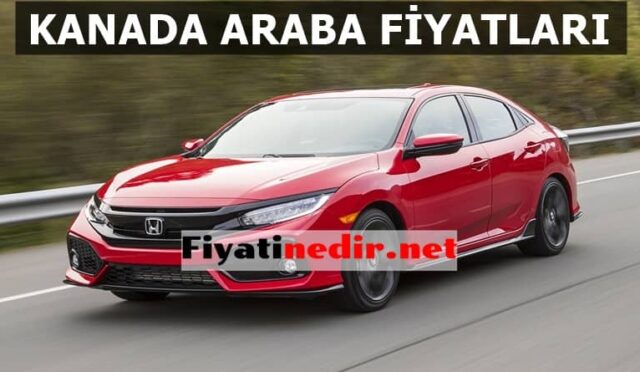 kanada araba fiyatları