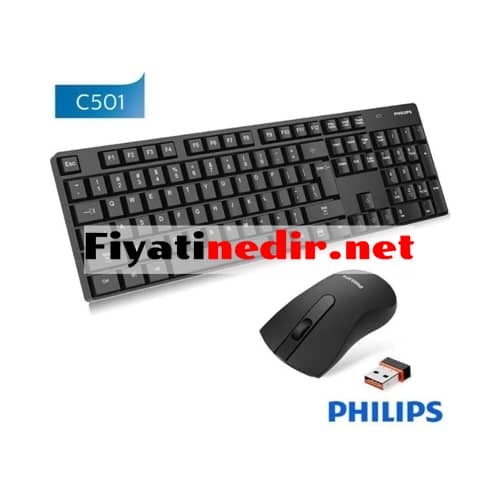 philips spt6501bb kablosuz klavye mouse set