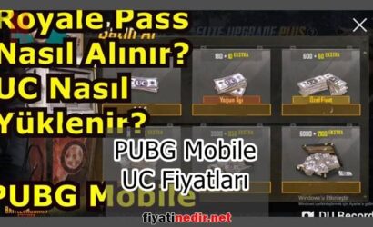 PUBG Mobile UC Fiyatları