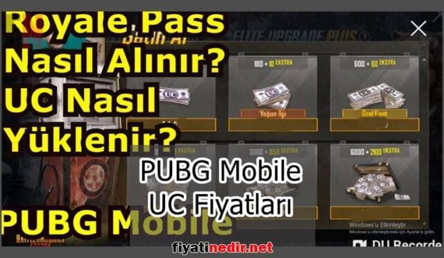 PUBG Mobile UC Fiyatları