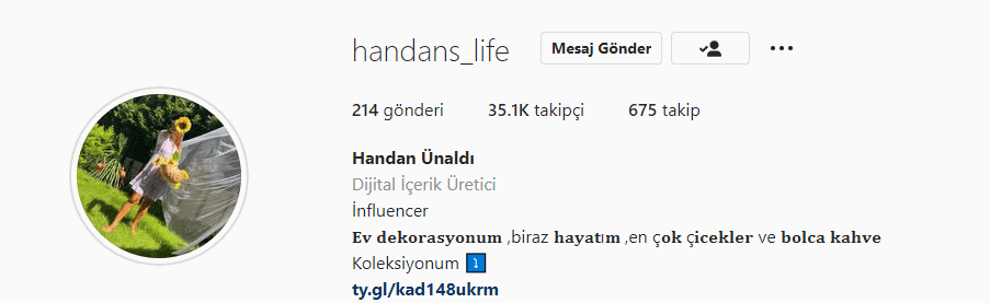 handanslife instagram hesabı