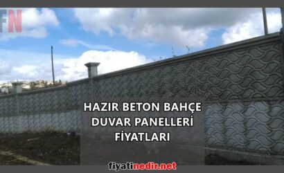 Hazır Beton Bahçe Duvar Panelleri Fiyatları