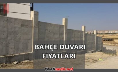 bahçe duvarı fiyatları