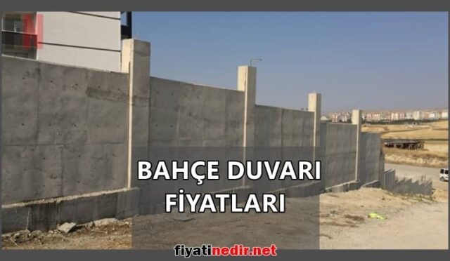 Bahçe Duvarı Fiyatları
