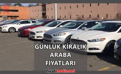 Günlük Kiralık Araba Fiyatları