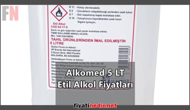 Alkomed 5 LT Etil Alkol Fiyatları