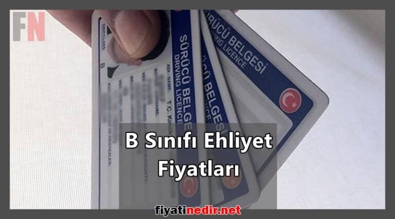 B Sınıfı Ehliyet Fiyatları 2023 - Zam Geldi! - Fiyatı Nedir?