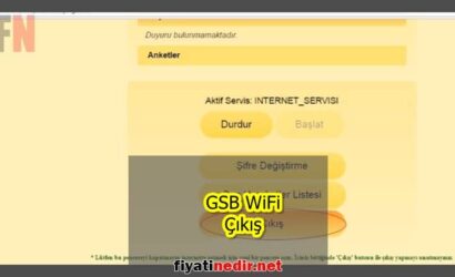 GSB WiFi Çıkış