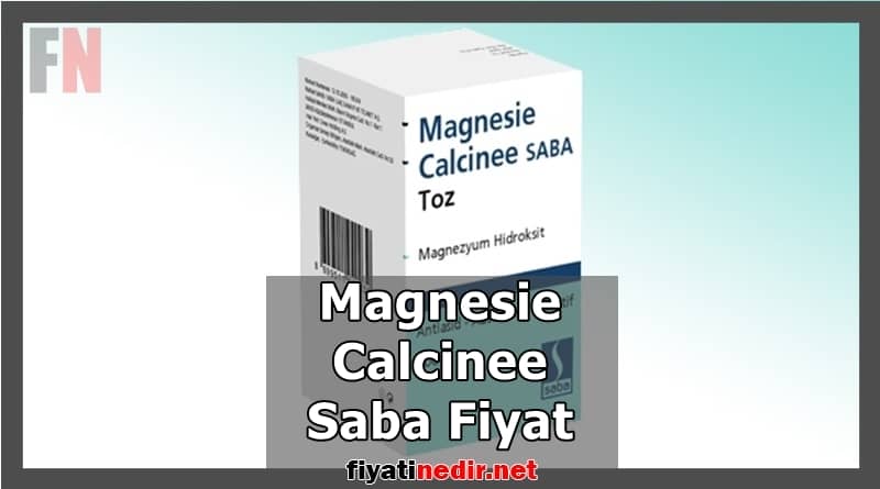 Magnesie Calcinee Saba Fiyat