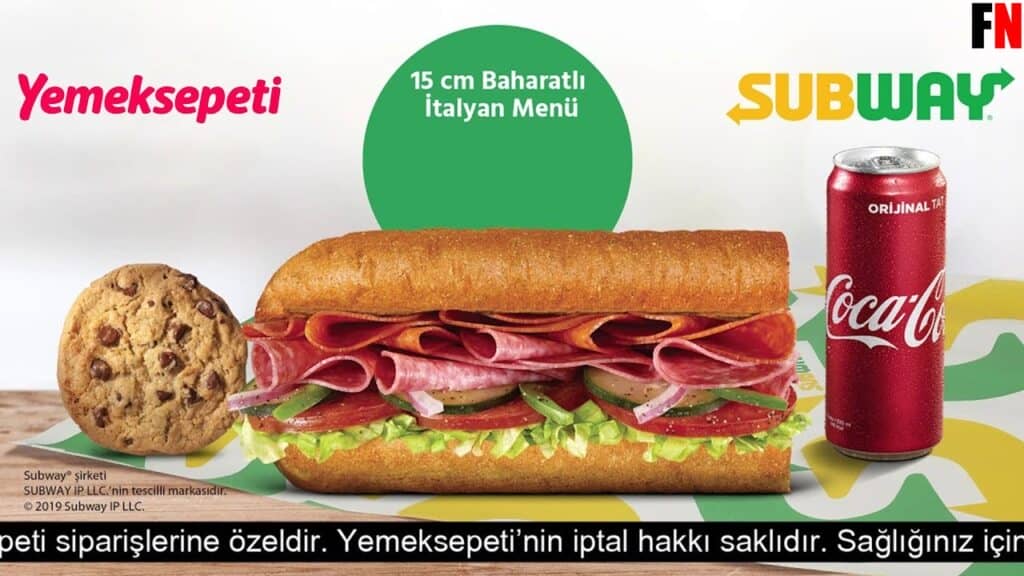 Subway 15 cm Sandviç Menüleri