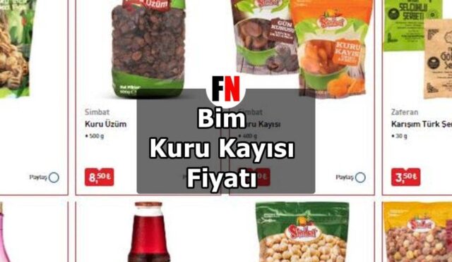Bim Kuru Kayısı Fiyatı