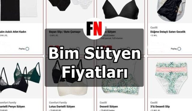 Bim Sütyen Fiyatları