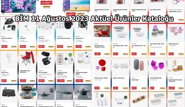 BİM 11 Ağustos 2023 Aktüel Ürünler Kataloğu