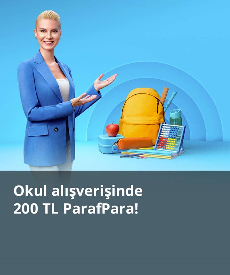 Paraf kartla okula dönüş kampanyası! Kırtasiye, oyuncak ve elektronik harcamalarında 200 TL ParafParaf