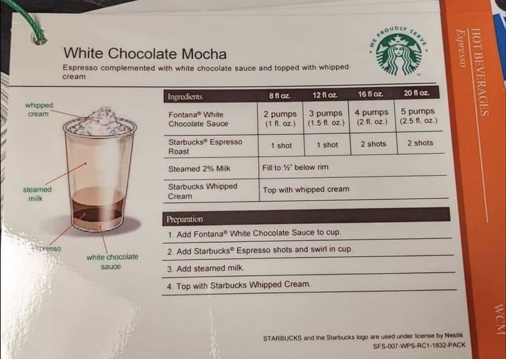 Starbucks Beyaz Çikolata Mocha Detaylı Tarifi