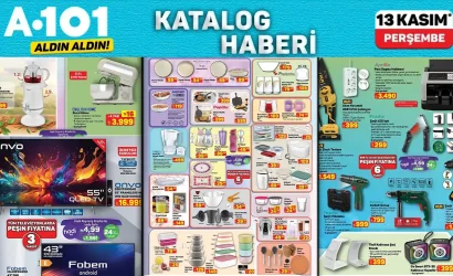 A101 13 Kasım 2025 Aktüel Kataloğu Yayınlandı: İndirim Yağmuru Elektrikli Semaver, Waffle Makinesi ve Epilasyon Seti Başta Olmak Üzere Başladı!