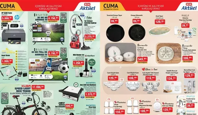 BİM Kasım Fırsat Listesi Açıklandı! 11-14 Kasım'da Çeyizden Gıdaya, Temizlikten Beyaz Eşyaya Kadar Dev İndirimler Başlıyor